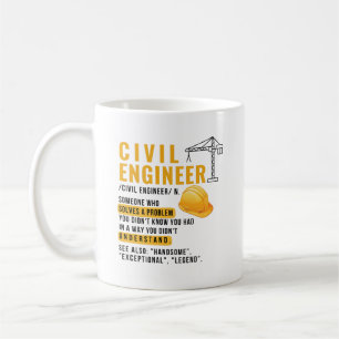 Definition av civilingenjör – Problemlösaregåva Kaffemugg