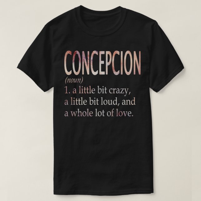 Definition av Concepción Girl Namn T Shirt (Design framsida)