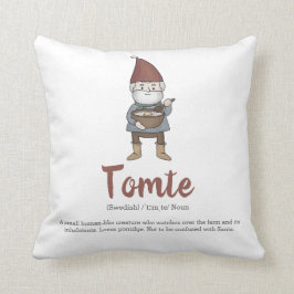 Definition av Cute Swedish Tomte Gnome Kudde