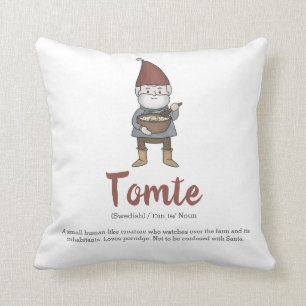Definition av Cute Swedish Tomte Gnome Kudde