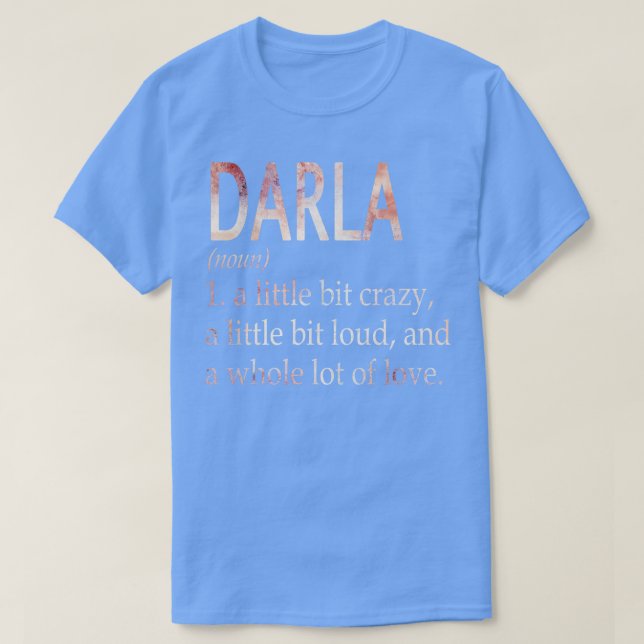 Definition av Darla Girl Namn T Shirt (Design framsida)