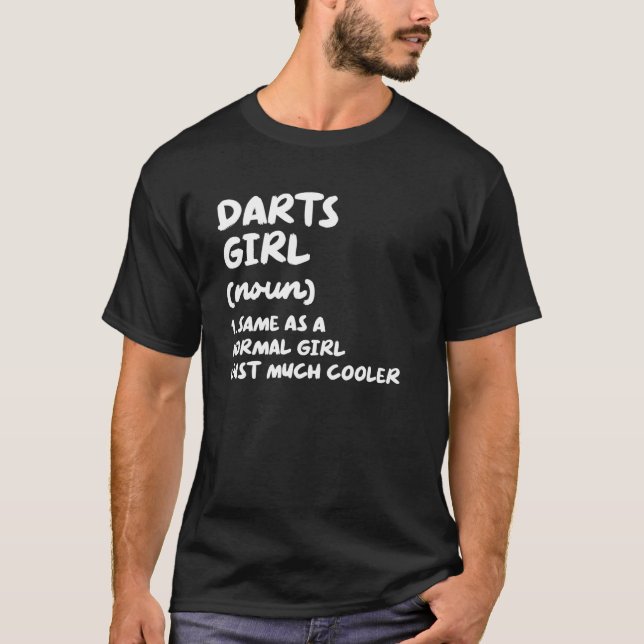 Definition av Darts Girl T Shirt (Framsida)