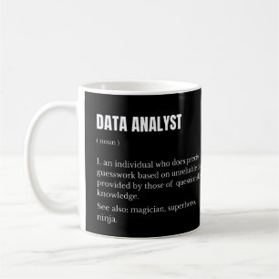 Definition av Data Analyst Funny Scientist Kaffemugg