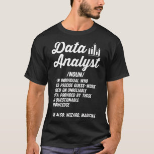 Definition av Data Science Scientist Data Analyst T Shirt