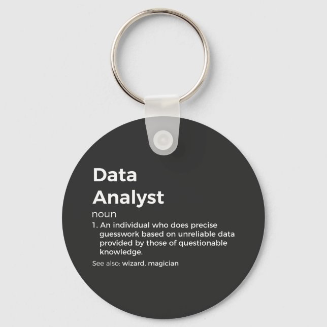 Definition av datAnalyst Nyckelring (Framsida)