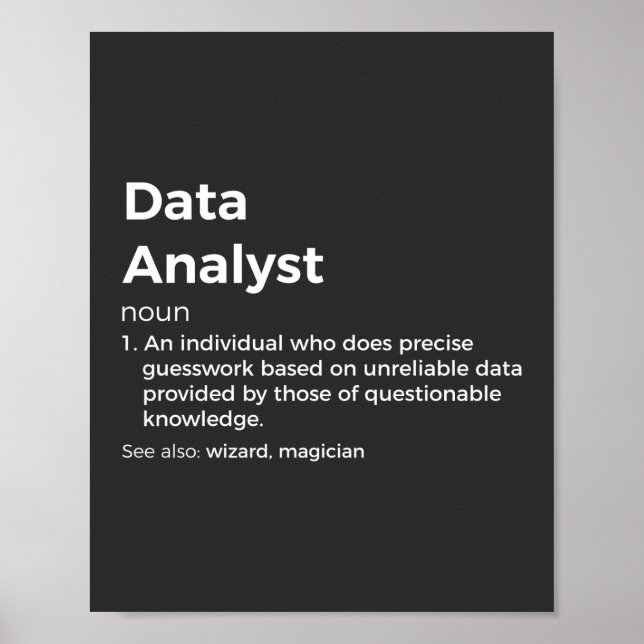 Definition av datAnalyst Poster (Framsidan)
