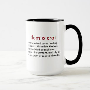 Definition av demokraten mugg