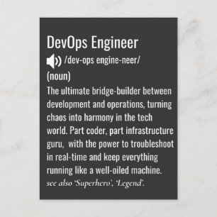 Definition av DevOps ingenjör Vykort