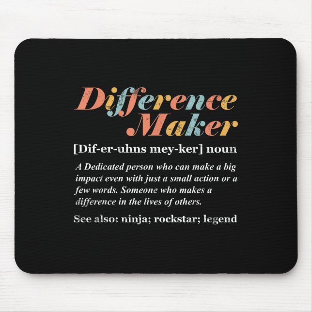 Definition av differensverktyg musmatta (Framsidan)