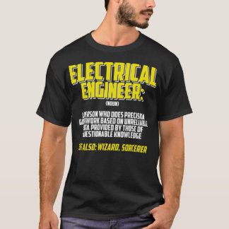 Definition av elteknik för Ingenjör T Shirt
