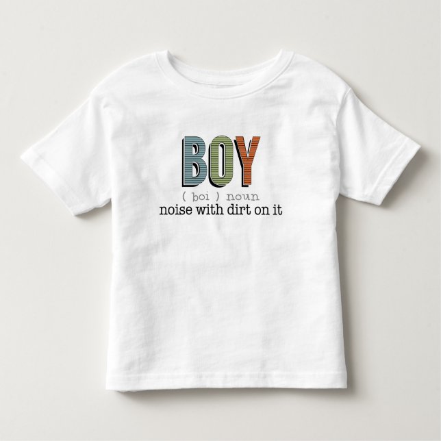 Definition av en Boy Funny T-shirt (Framsida)