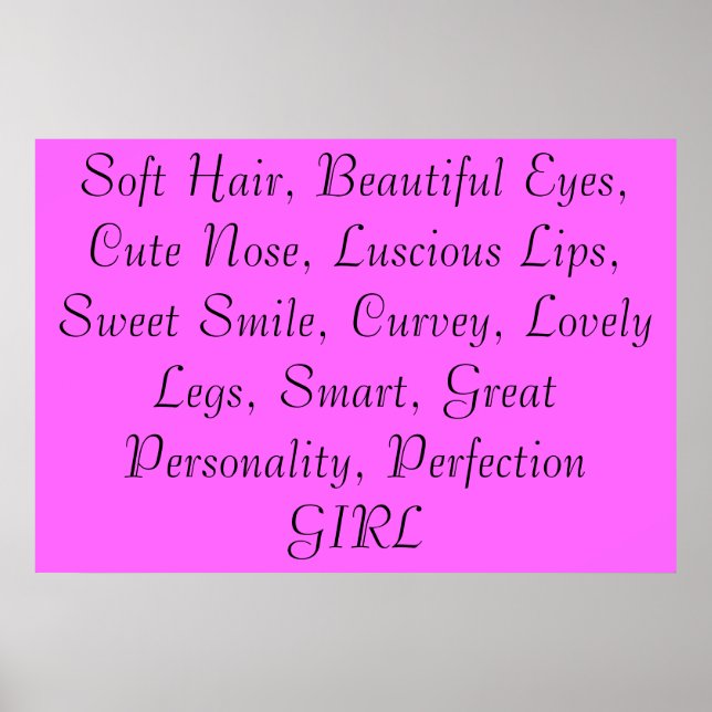 Definition av en flicka poster (Framsidan)
