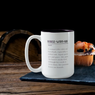 Definition av en Horsewomen Mugg