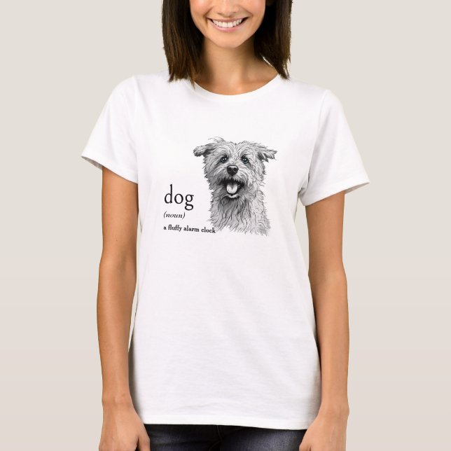 Definition av en HUND T Shirt (Framsida)