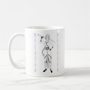 Definition av en krigare kaffemugg