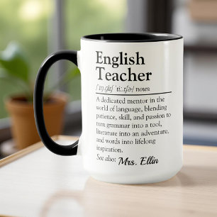 Definition av engelsk lärare - Läraruppskattning Mugg