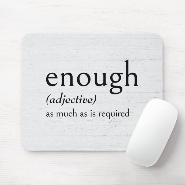 Definition av ENOUGH Musmatta (Med mus)