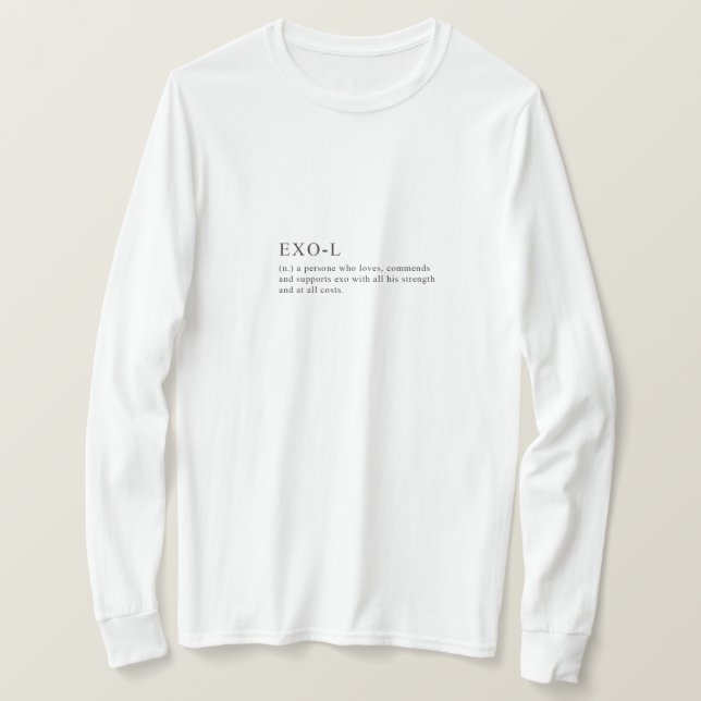 Definition av EXO-L T Shirt (Design framsida)
