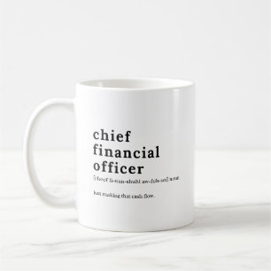 Definition av finanschef – Finanspresent Kaffemugg