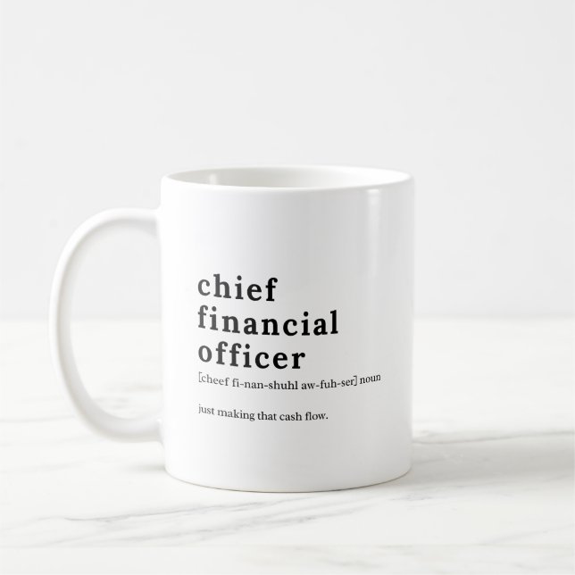 Definition av finanschef – Finanspresent  Kaffemugg (Vänster)