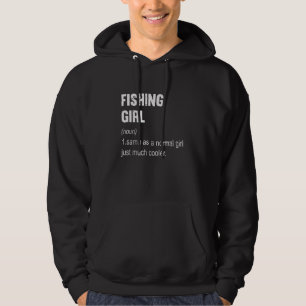 Definition av fiske efter kvinnor hoodie