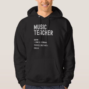 Definition av första skoldagen för musiklärare hoodie