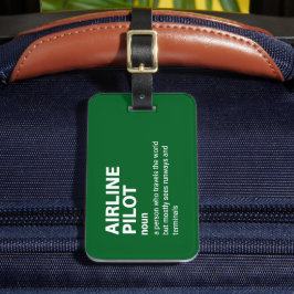 Definition av Funny Airline Kapten Bagagebricka