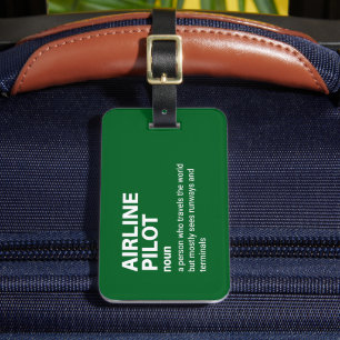 Definition av Funny Airline Kapten Bagagebricka