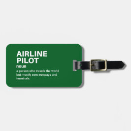 Definition av Funny Airline Kapten Bagagebricka