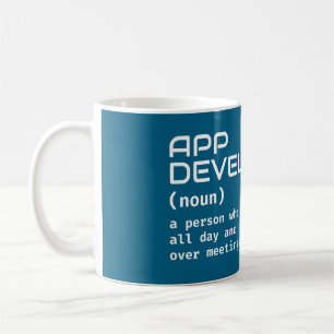 Definition av Funny App Developer Kaffemugg