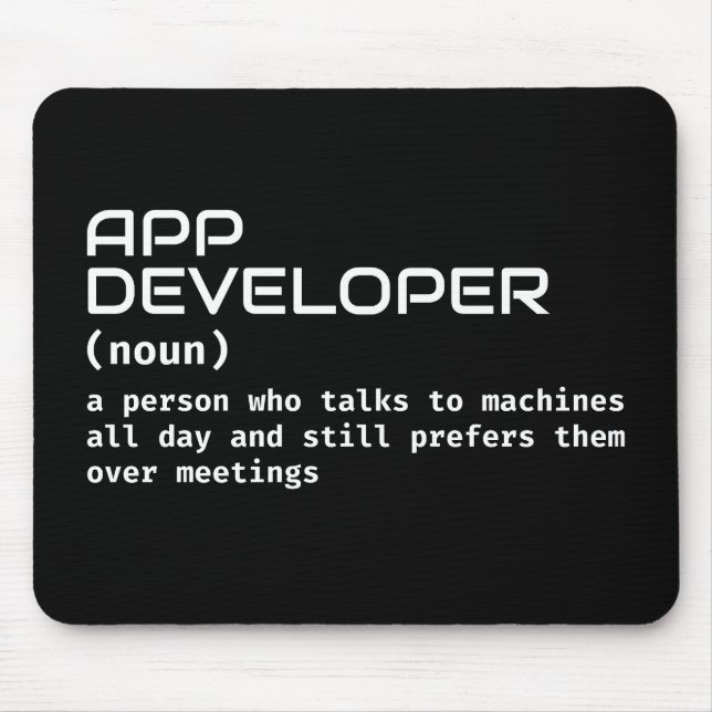 Definition av Funny App Developer Musmatta (Framsidan)