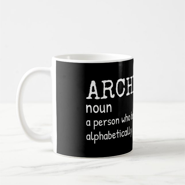Definition av Funny Archivist Kaffemugg (Vänster)