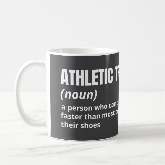 Definition av Funny Athletic Trainer Kaffemugg (Vänster)