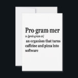 Definition av Funny Computer Science Programmer Tack Kort<br><div class="desc">roligt, gåva, födelsedag, dator, kod, programmerare, geek, utvecklare, software, </div>