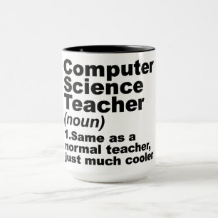 Definition av Funny Computer Science Teacher Mugg