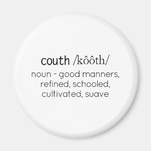 Definition av Funny Couth Humor Magnet