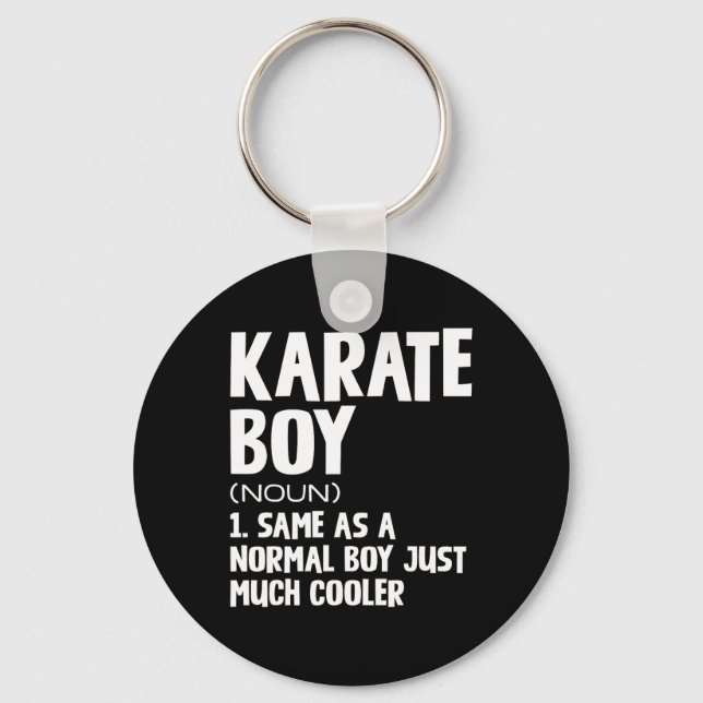 Definition av Funny Karate Boys Nyckelring (Framsida)