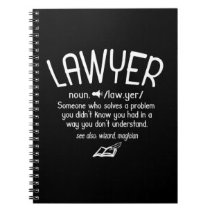 Definition av Funny Lawyer Anteckningsbok