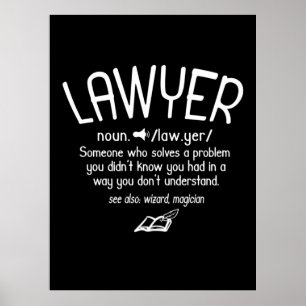 Definition av Funny Lawyer Poster