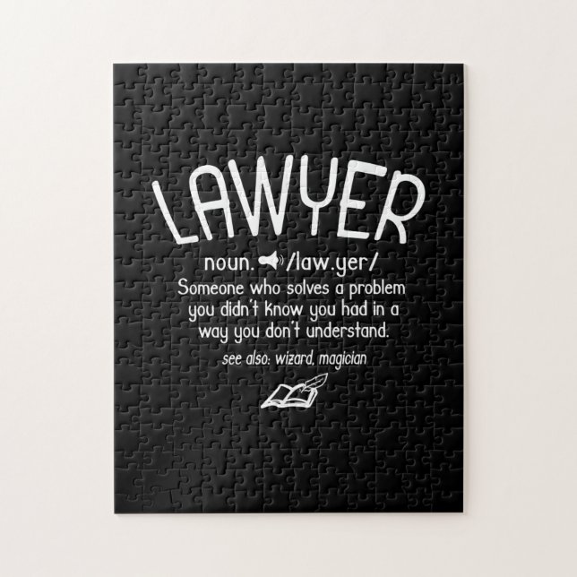 Definition av Funny Lawyer Pussel (Vertikal)