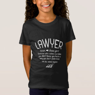 Definition av Funny Lawyer T Shirt