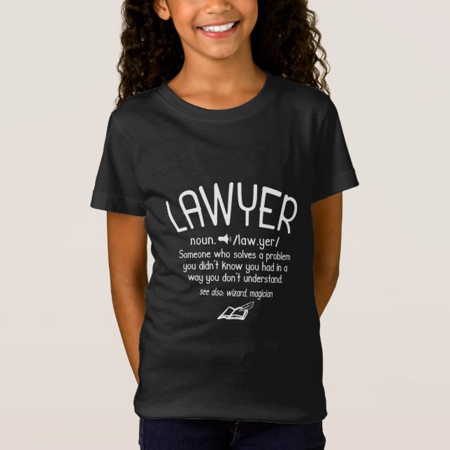 Definition av Funny Lawyer T Shirt (Framsida)