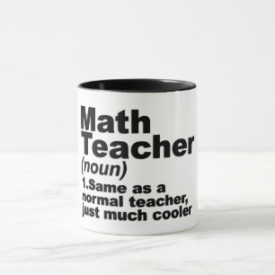 Definition av Funny Math Teacher Mugg