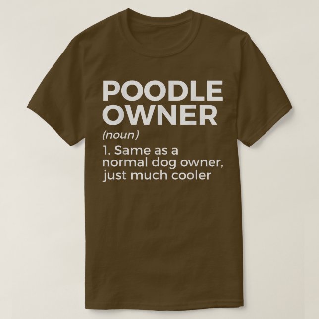 Definition av Funny Pudel Owner  T Shirt (Design framsida)