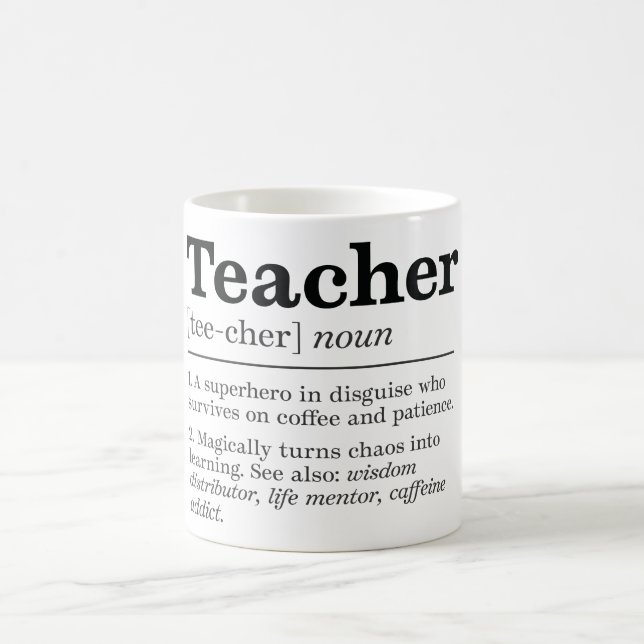 Definition av Funny Teacher Kaffemugg (Center)