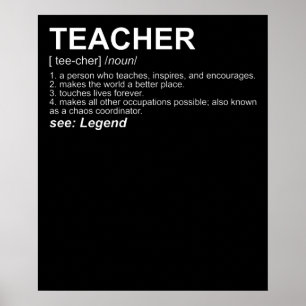 Definition av Funny Teacher Poster