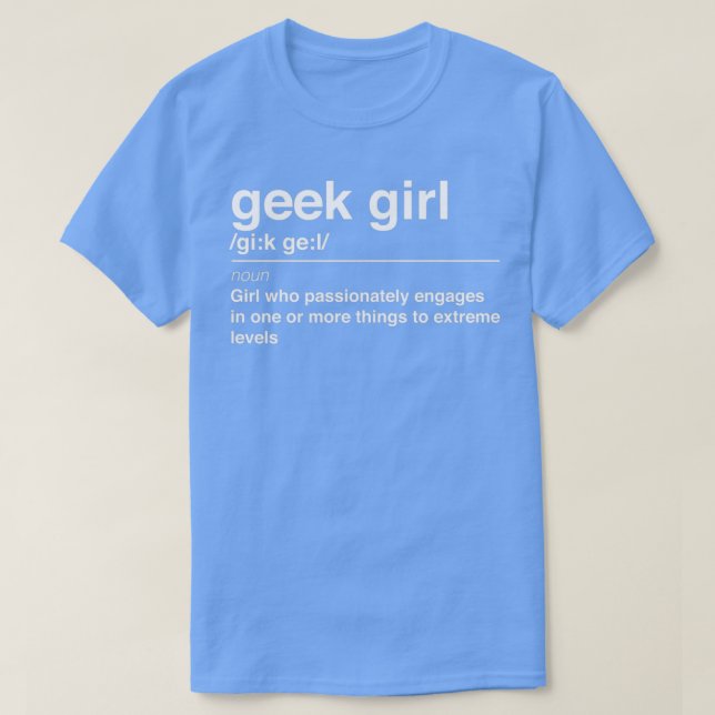 Definition av Geek T Shirt (Design framsida)