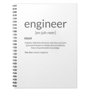 Definition av Gift Ingenjör College Major Ingenj Anteckningsbok