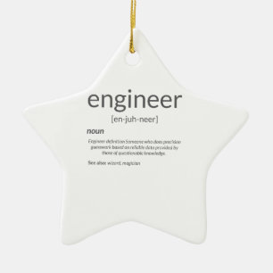 Definition av Gift Ingenjör College Major Ingenj Julgransprydnad Keramik
