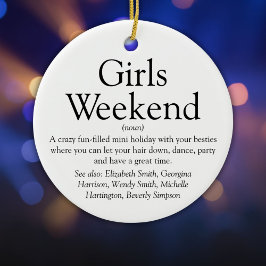 Definition av Girls Helg Personlig Julgransprydnad Keramik